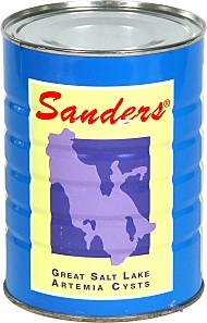 Sanders Artemia-Eier Premium hohe Schlupfrate 425g - vakuumverpackt Dose-blau