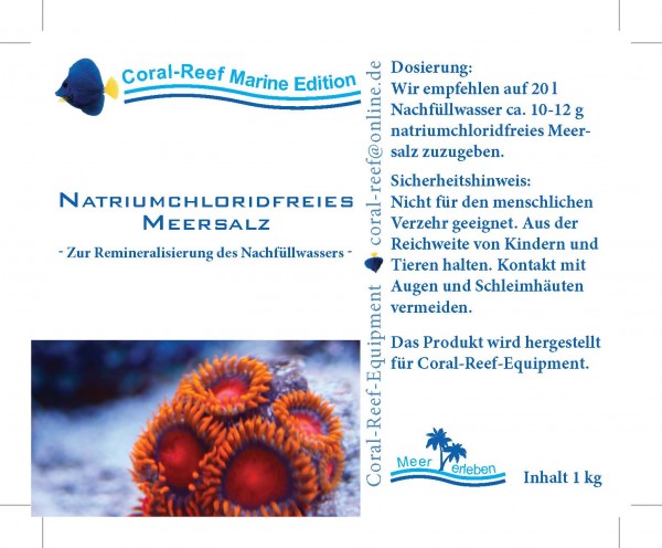 Natriumchlorid freies Salz - 25 kg Jutesack
