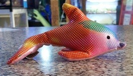Sand-Delfin - orange / bunt
