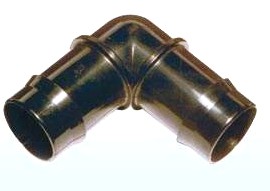 Winkel 90°, 2x Tülle 10 x 10 mm