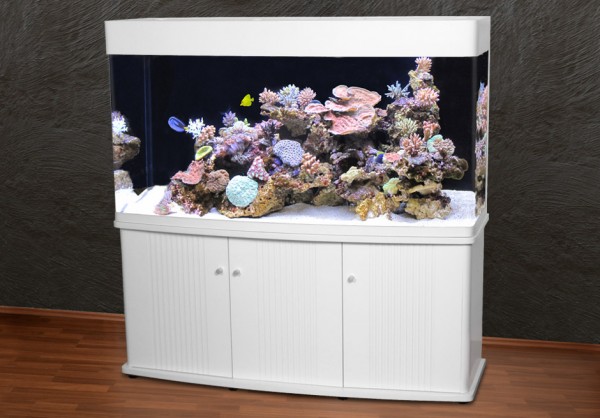 Rechteck 150cm Glasaquarium Aquarienkombination weiß