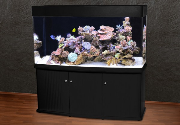 Rechteck 150cm Glasaquarium Aquarienkombination schwarz
