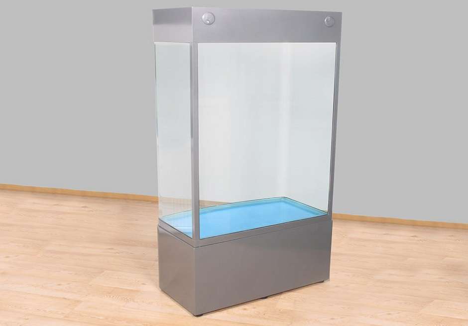 Säule 80cm Glasaquarium Aquarienkombination weiß Aquarienkombinationen Aquarien Elena